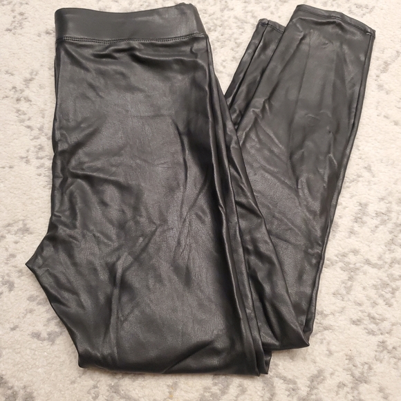 Simply Vera Vera Wang Pants - Leather Soft Black Leggings